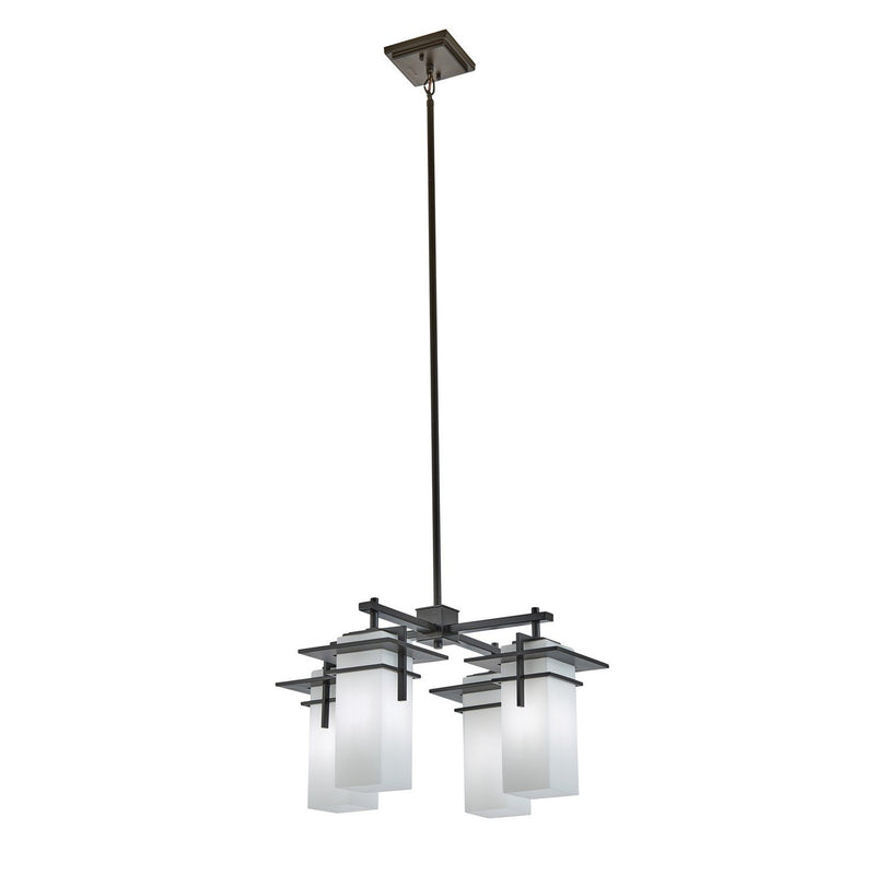 Caterham 4-Light Outdoor Chandelier in Olde Bronze
