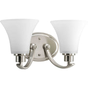 Joy 2-Light Bath Vanity Light in Brushed Nickel