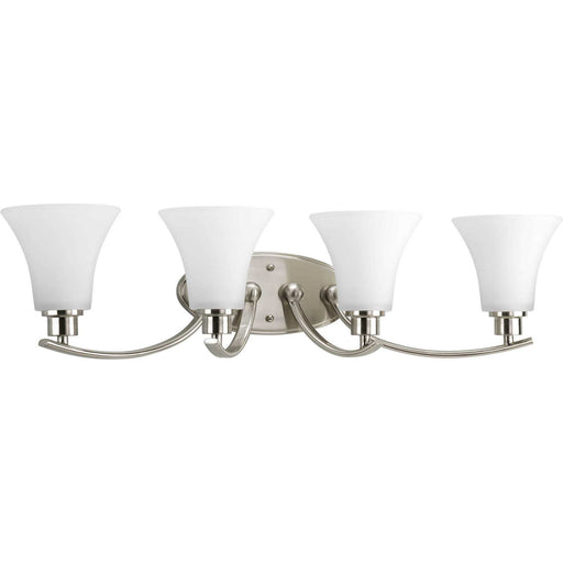 Joy Four Light Bath Bracket in Brushed Nickel