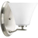 Bravo One Light Bath Bracket in Brushed Nickel