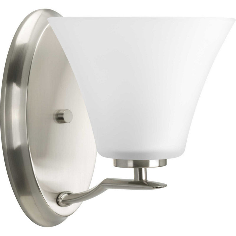 Bravo Bath Sconce in Brushed Nickel