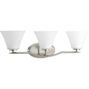 Bravo 3-Light Bath Vanity Light in Brushed Nickel