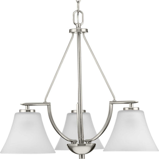 Bravo 3-Light Chandelier in Brushed Nickel