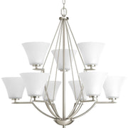 Bravo 9-Light Chandelier in Brushed Nickel