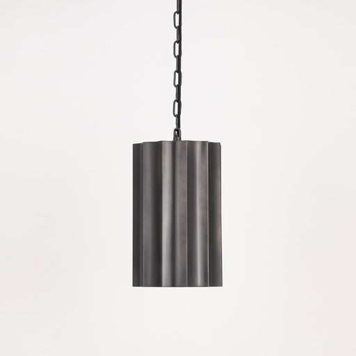 Allegra 1 Light Mini Pendant in Gunmetal / Gold