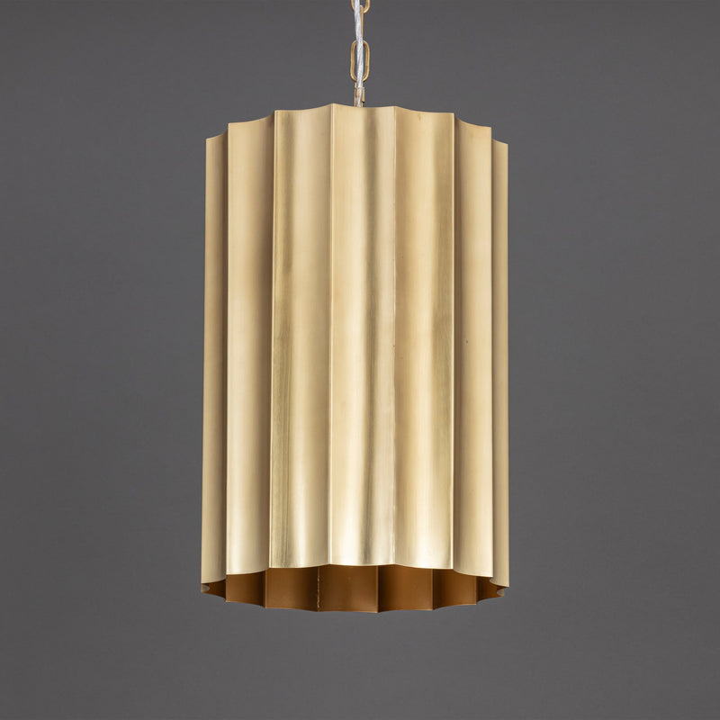 Allegra Small Pendant in Weathered Brass