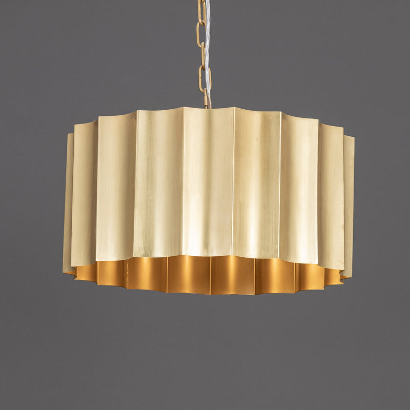 Allegra Large Pendant in Weathered Brass