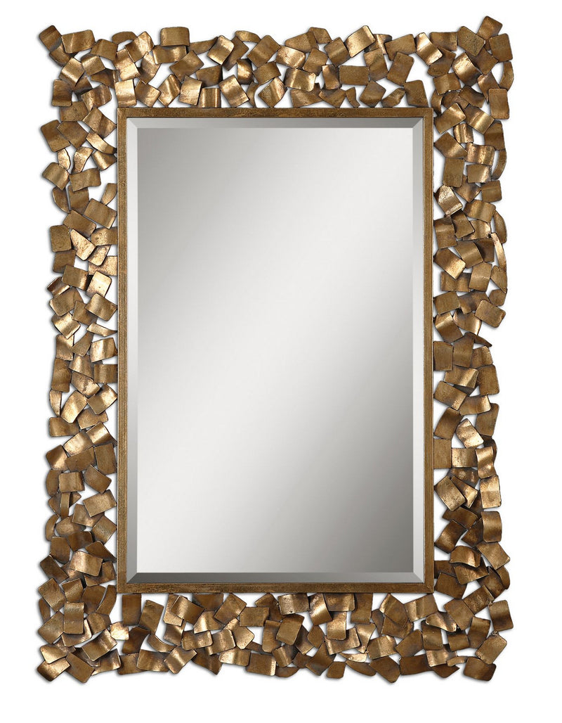 Uttermost's Capulin Antique Gold Mirror Designed by Grace Feyock - Lamps Expo