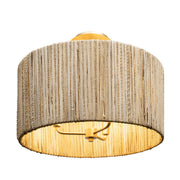 Jacob's Ladder 3-Light 18" Semi-Flush Mount in French Gold