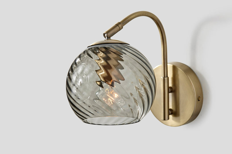 Camden Wall Lamp in Antique Brass