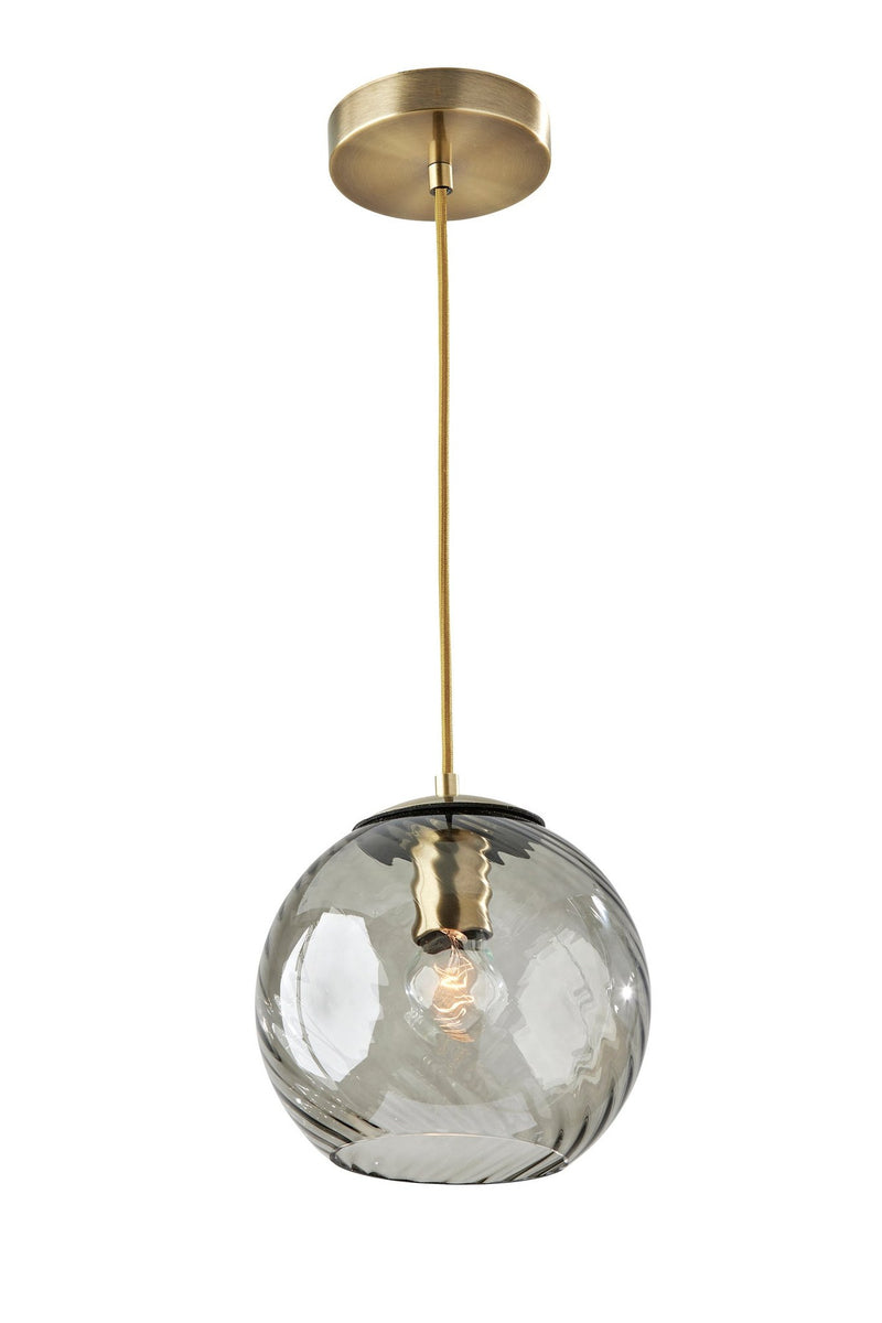Camden Mini Pendant in Antique Brass