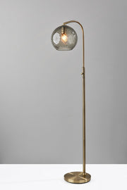 Camden Arc Floor Lamp in Antique Brass