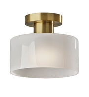 Rhodes Flush Mount in Antique Brass