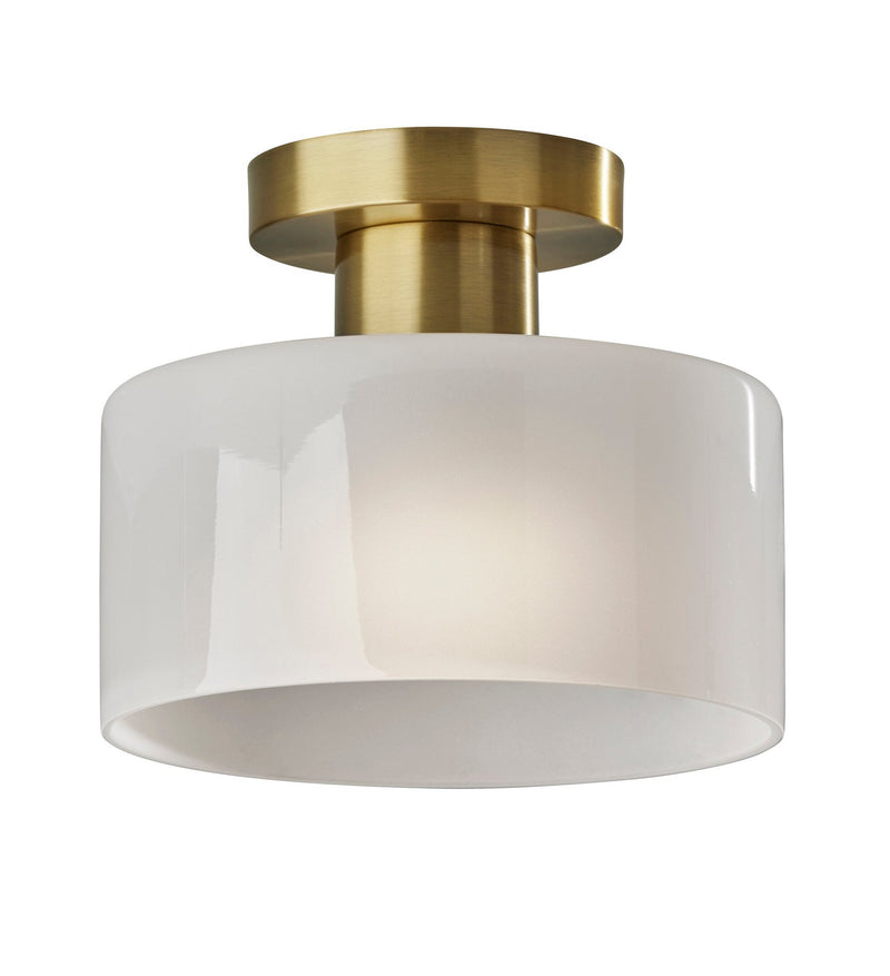 Rhodes Flush Mount in Antique Brass