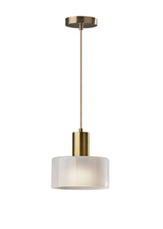 Rhodes Mini Pendant in Antique Brass