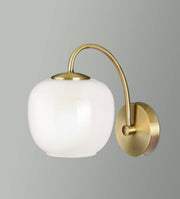 Magnolia Wall Lamp in Antique Brass