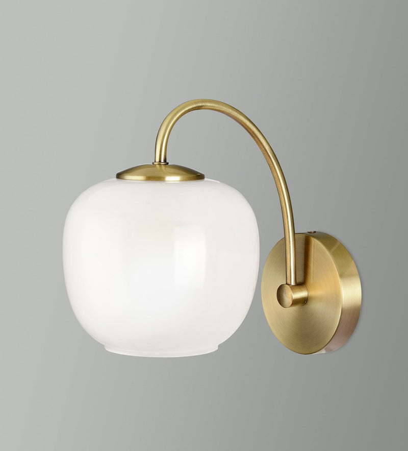 Magnolia Wall Lamp in Antique Brass