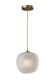 Magnolia Mini Pendant in Antique Brass
