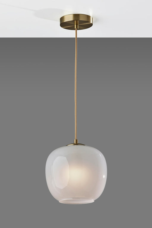 Magnolia Mini Pendant in Antique Brass