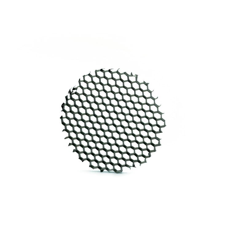 Landscape Hexcell Louver 2.05" in Black Material (not Painted)