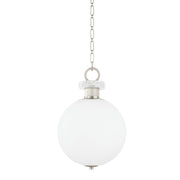 Haru Small Pendant in Burnished Nickel