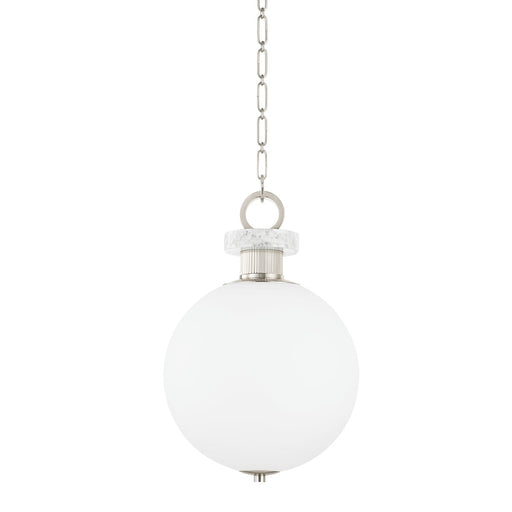 Haru Small Pendant in Burnished Nickel