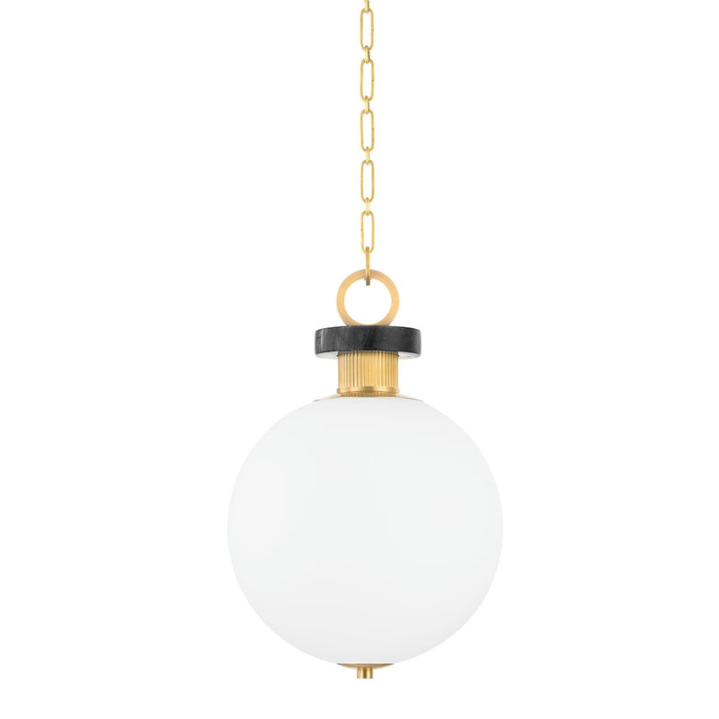 Haru Small Pendant in Vintage Brass