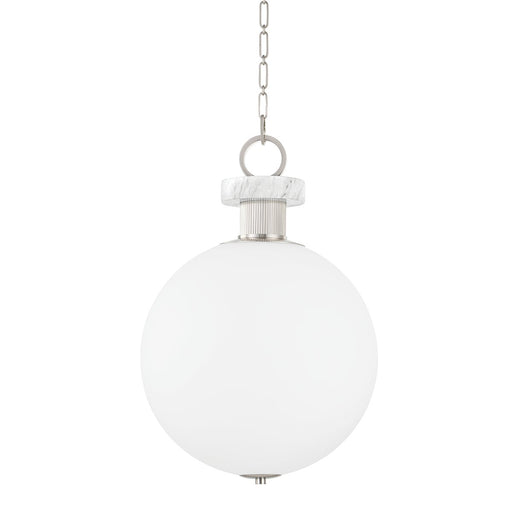 Haru Large Pendant in Burnished Nickel