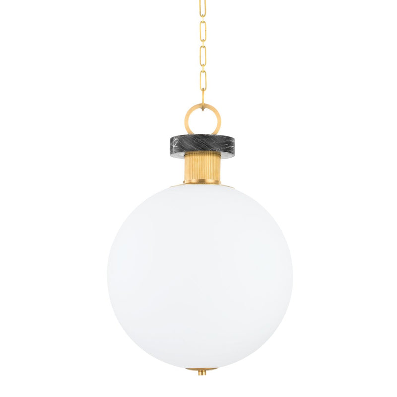 Haru Large Pendant in Vintage Brass