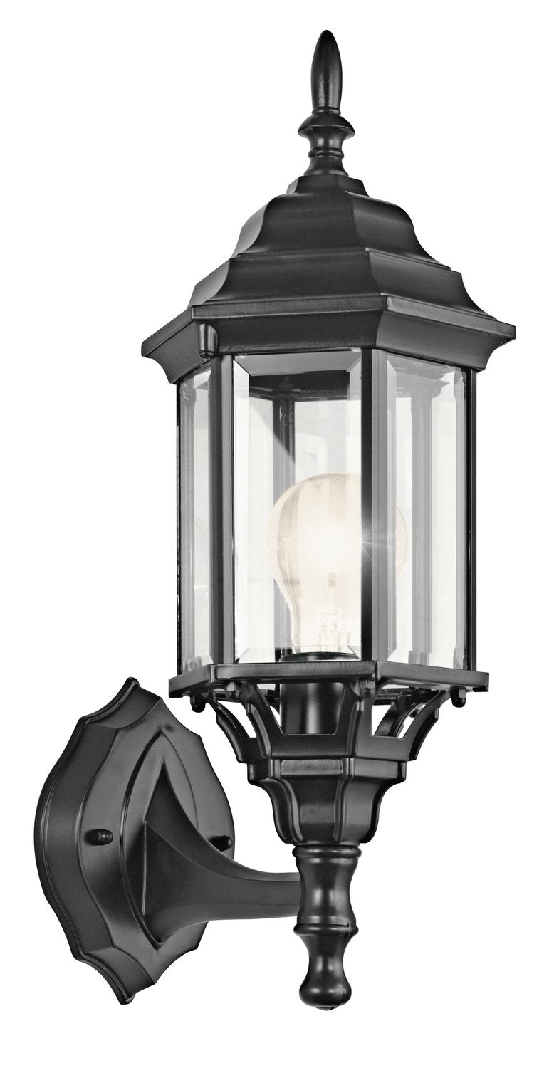 Chesapeake Large Outdoor Wall Lantern in Black