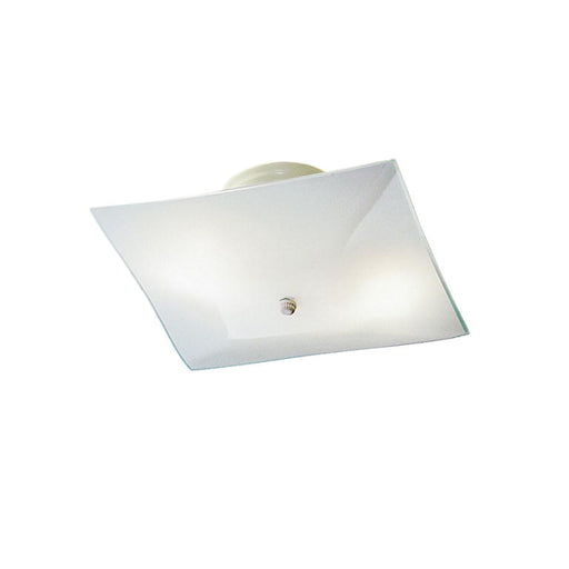 Ceiling Space 2-Light Flush Mount in White (12 Units)