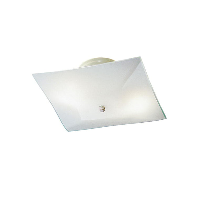 Ceiling Space 2-Light Flush Mount in White (12 Units)