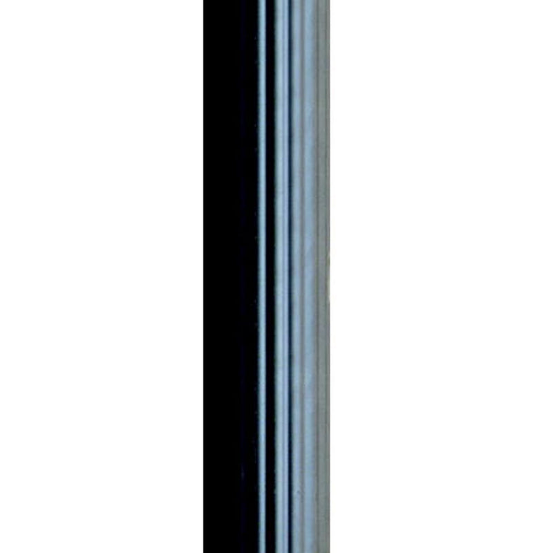 84" Fluted Outdoor Lamp Post in Black