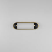 Capsule 18" LED Bath Vanity Light in Black / Natural Aged Brass