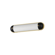 Capsule 24" LED Bath Vanity Light in Black / Natural Aged Brass