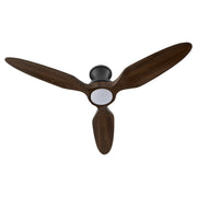 Veleta 56" 3-Blade Hugger Ceiling Fan in Matte Black