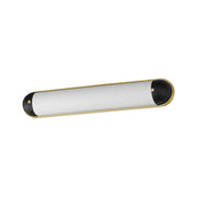 Capsule 30" LED Bath Vanity Light in Black / Natural Aged Brass