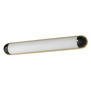 Capsule 36" LED Bath Vanity Light in Black / Natural Aged Brass