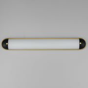 Capsule 36" LED Bath Vanity Light in Black / Natural Aged Brass