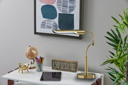 Zane LED Desk Lamp in Antique Brass