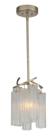 Victoria 1 Light Pendant in Golden Silver