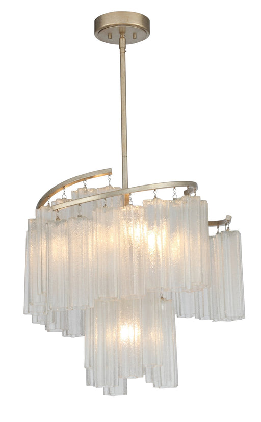 Victoria 7 Light Pendant in Golden Silver