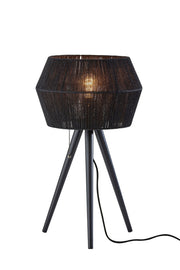 Montana Table Lamp in Black Wood