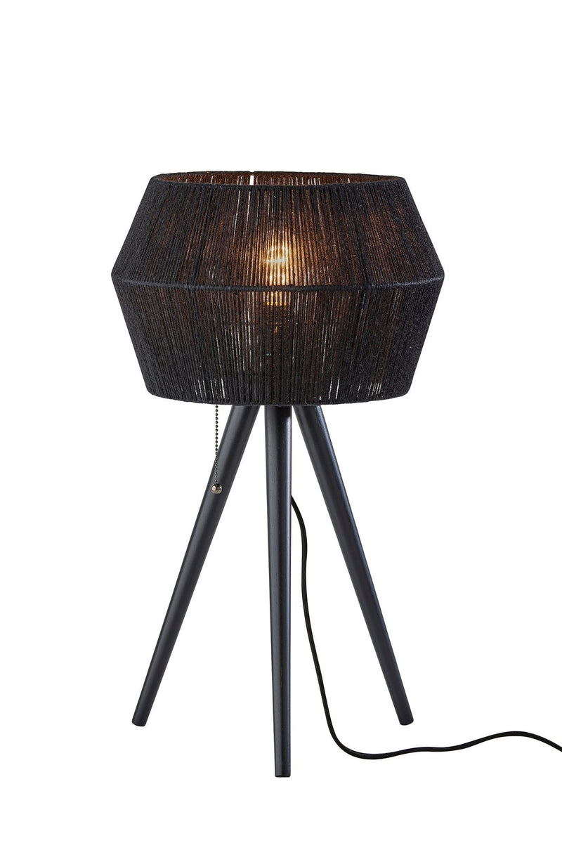 Montana Table Lamp in Black Wood