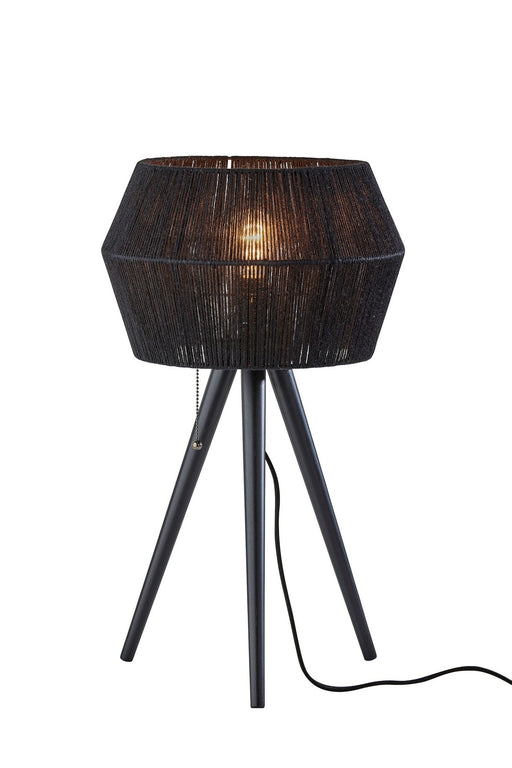 Montana Table Lamp in Black Wood