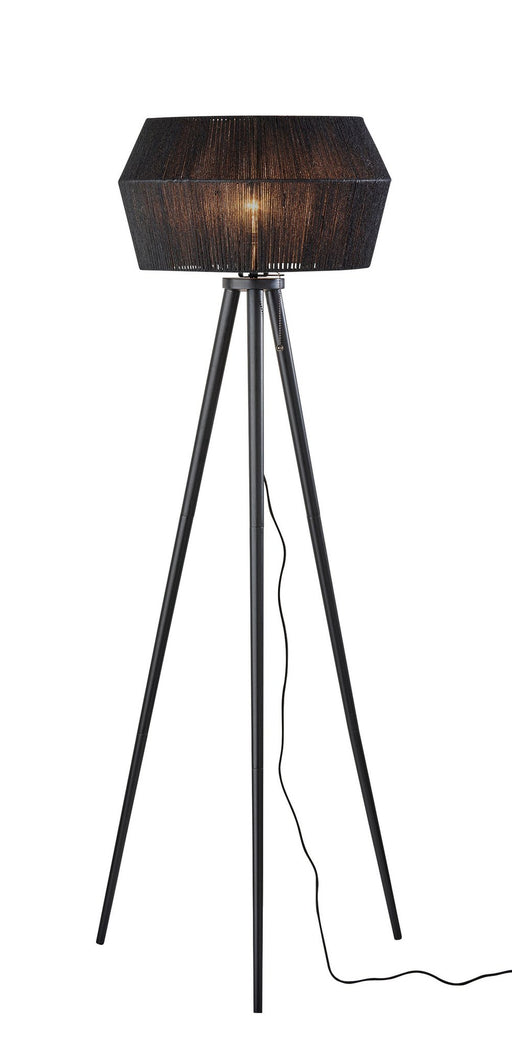 Montana Floor Lamp in Black Wood
