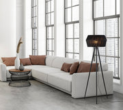 Montana Floor Lamp in Black Wood