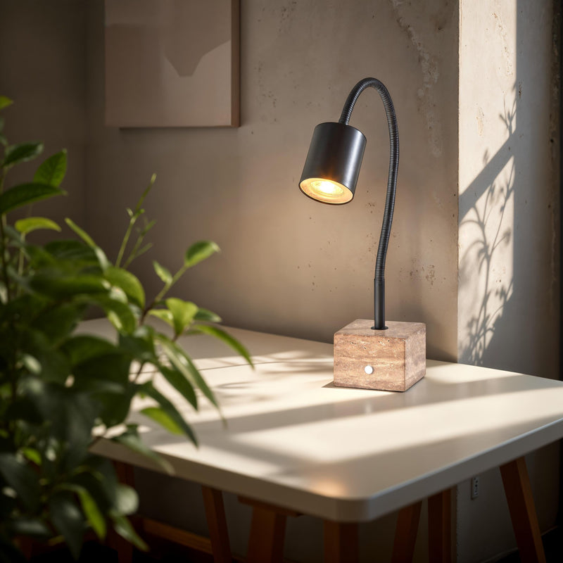 Rutherford Desk Lamp in Black