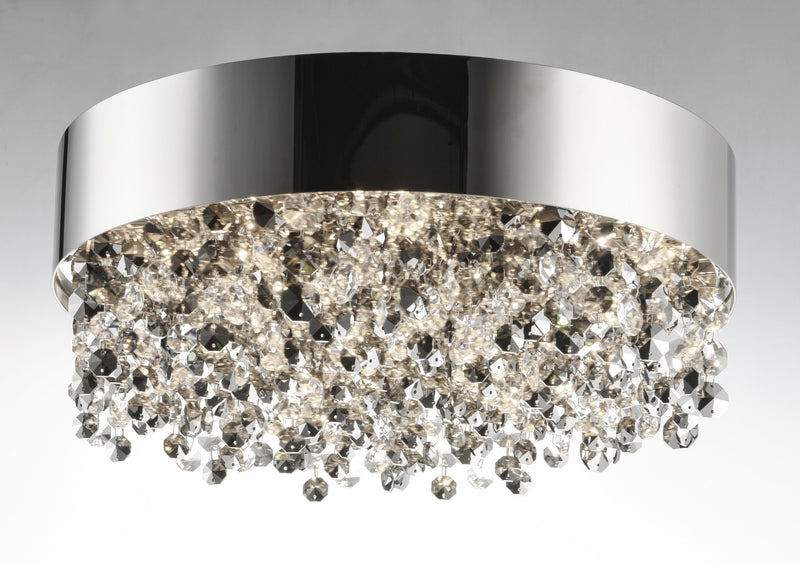 Mystic 11 Light LED Flush Mount in Polished Chrome