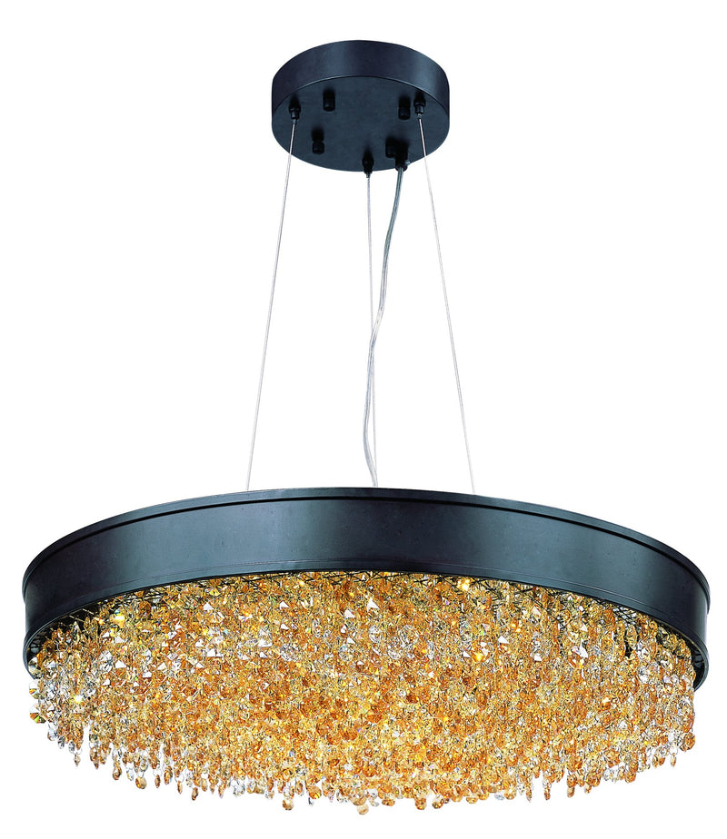 Mystic 16 Light LED Pendant in Bronze